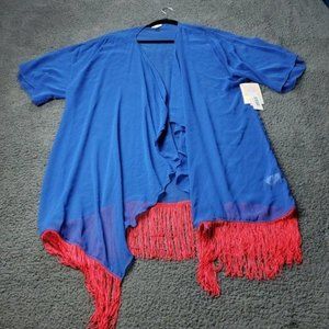 NEW LulaRoe Monroe Kimono Cardigan  L Large Multicolor